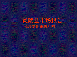 炎陵县市场调查报告9.ppt