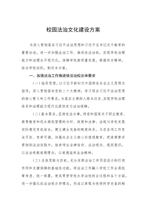 学校校园法治文化建设方案.docx