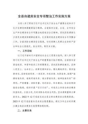 全县自建房安全专项整治工作实施方案.docx