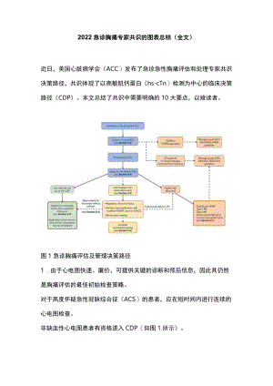 急诊胸痛专家共识的图表总结（全文）.docx