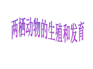第三节两栖动物的生殖和发育课件精品教育.ppt