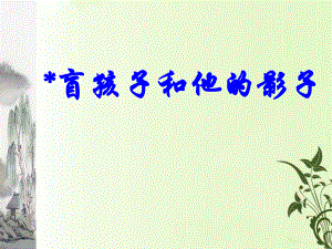 第29课盲孩子和他的影子精品教育.ppt