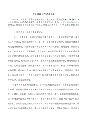 乡镇2023述职述廉报告.docx