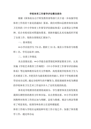 学校体育工作督导评估整改报告.docx