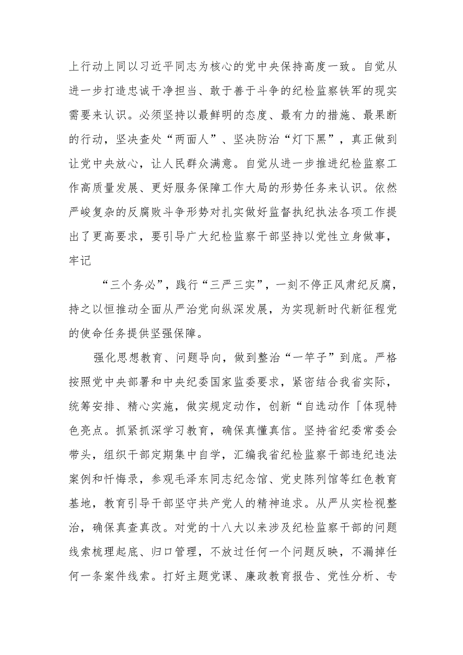 纪检监察干部在纪检监察干部队伍教育整顿研讨交流会上的发言提纲(三篇).docx_第3页