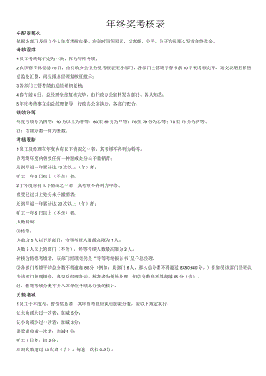 年终奖分配方案及年度绩效考核表.docx