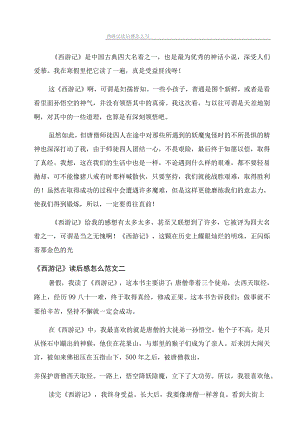 西游记读后感怎么写.docx