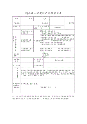随州市一次性创业补贴申请表.docx