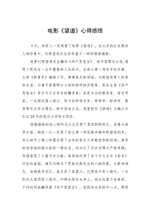 电影《望道》心得感悟五篇.docx