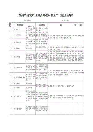 苏州市建筑市场综合考核用表.docx
