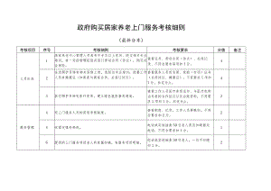 政府购买居家养老上门服务考核细则（最新分享）.docx