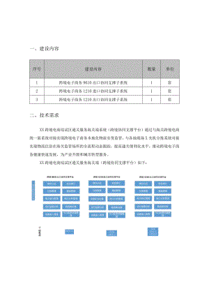 跨境电子商务协同支撑平台项目建设需求说明.docx
