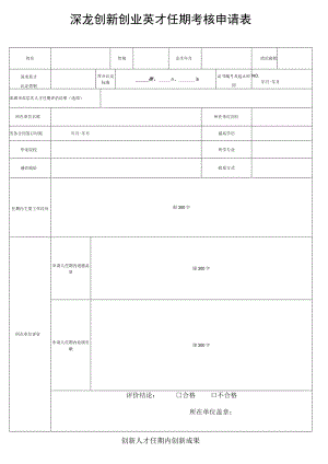 深龙创新创业英才任期考核申请表.docx