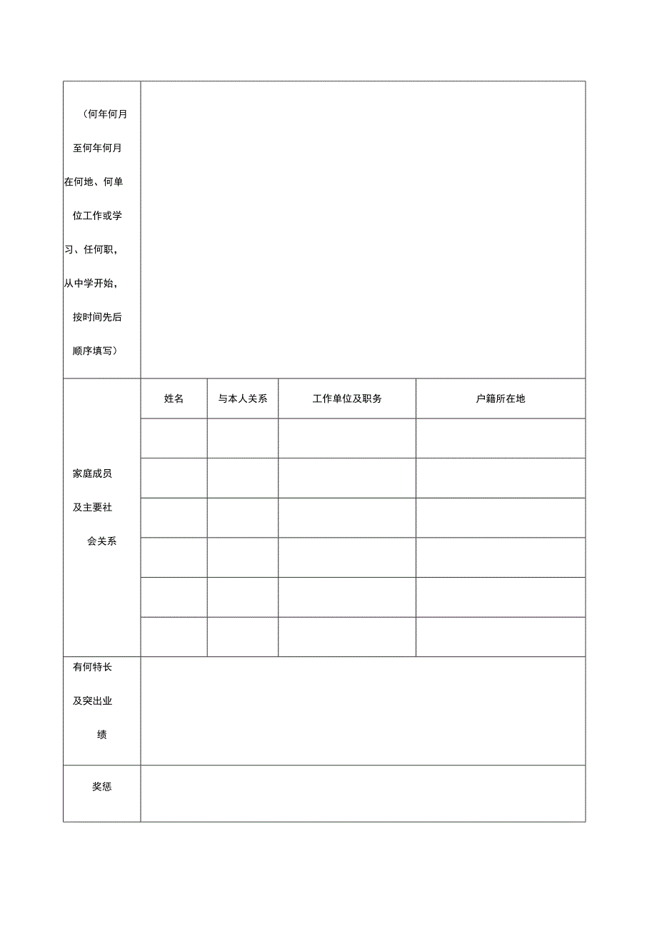 惠州市120急救指挥中心公开遴选七级管理岗职员报名表.docx_第2页