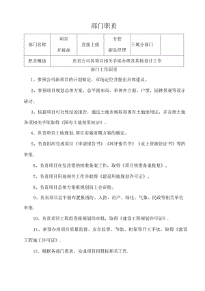 项目开发部部门岗位职责.docx