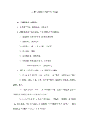 石材采购的程序与控制.docx