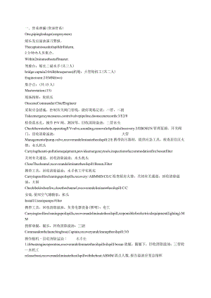 船舶管系泄漏（货油管系）.docx