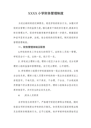 小学财务管理制度.docx