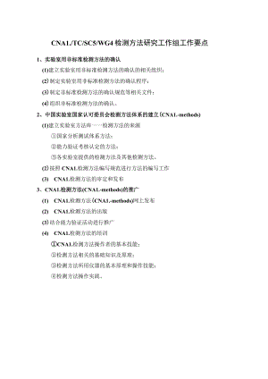 实验室认证资料3--工作组工作要点.docx