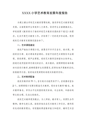 小学艺术教育发展年度报告.docx