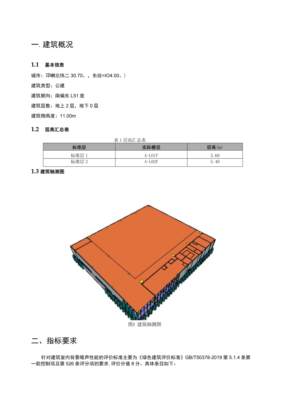 市民文体活动中心(体艺健身中心提档升级)项目--室内背景噪声计算分析报告.docx_第2页