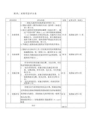 采购项目评分表证明文件如有.docx
