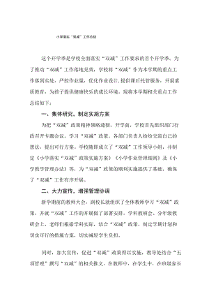 学校落实双减政策工作总结精品文章模板.docx