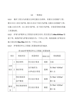 黄河防洪工程裹护工程单元工程施工质量标准.docx