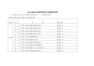 铅山县经济贸易委员会行政职权目录.docx