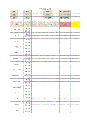 工作时间分析表.docx