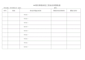 项目班组农民工劳动合同签收表.docx