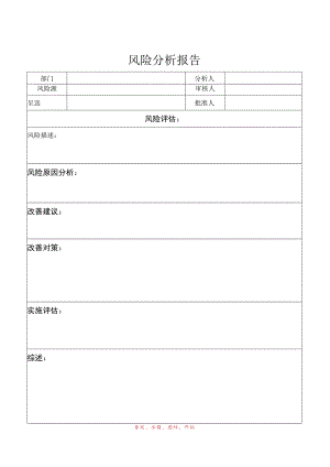 风险分析报告模板.docx