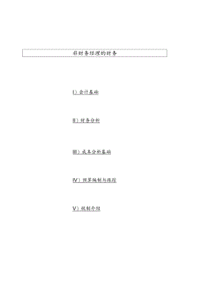 财务管理资料2023年整理-非财务经理的财务课程.docx