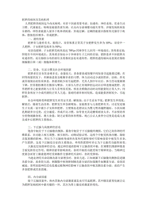 肥胖的病因及发病机理.docx