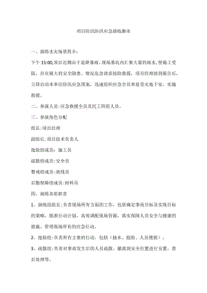 项目防汛防洪应急演练脚本.docx