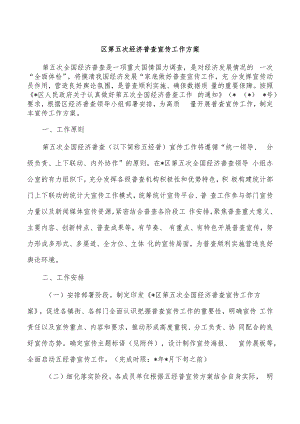 区第五次经济普查宣传工作方案.docx