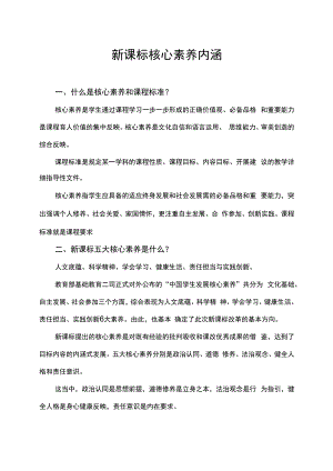新课标核心素养内涵.docx
