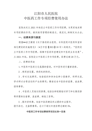中医药工作专项经费使用办法.docx