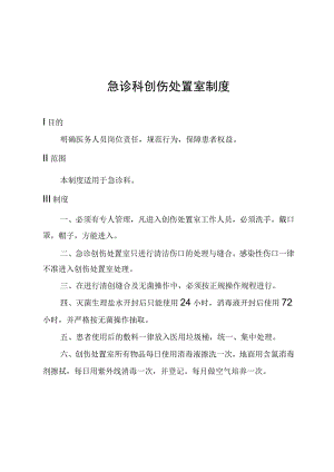 急诊科创伤处置室制度.docx