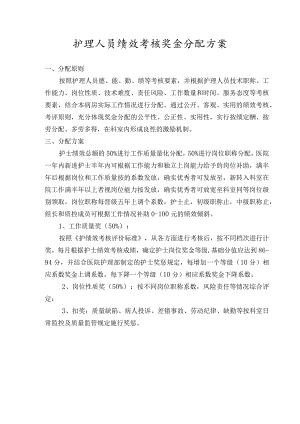 护理人员绩效考核方案.docx