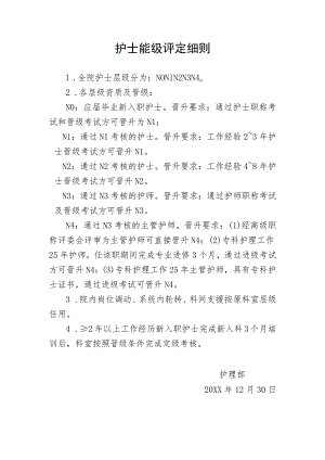 护士能级评定细则.docx