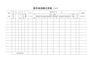 紫外线消毒记录本.docx