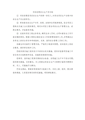 项目经理安全生产责任制.docx