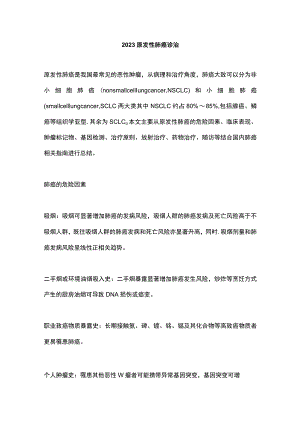 2023原发性肺癌诊治.docx
