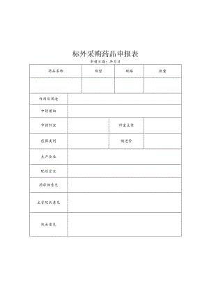 标外采购药品申报表.docx