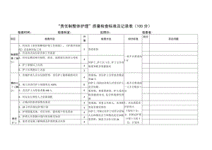 “责任制整体护理”质量检查标准及记录表.docx