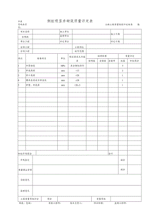 倒虹吸竖井砌筑质量评定表.docx