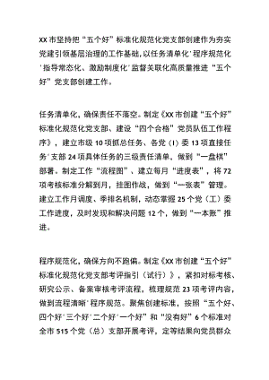 五好标准化规范化党支部创建工作总结汇报.docx