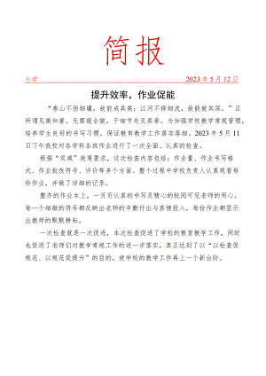 开展作业检查工作简报.docx