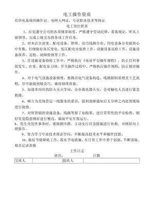 电工岗位职责.docx